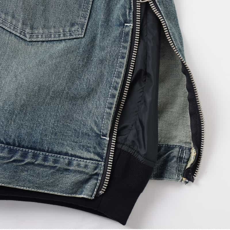 SACAI SACAI＜サカイ＞ コンビネーション デニムジャケット LIGHT BLUE