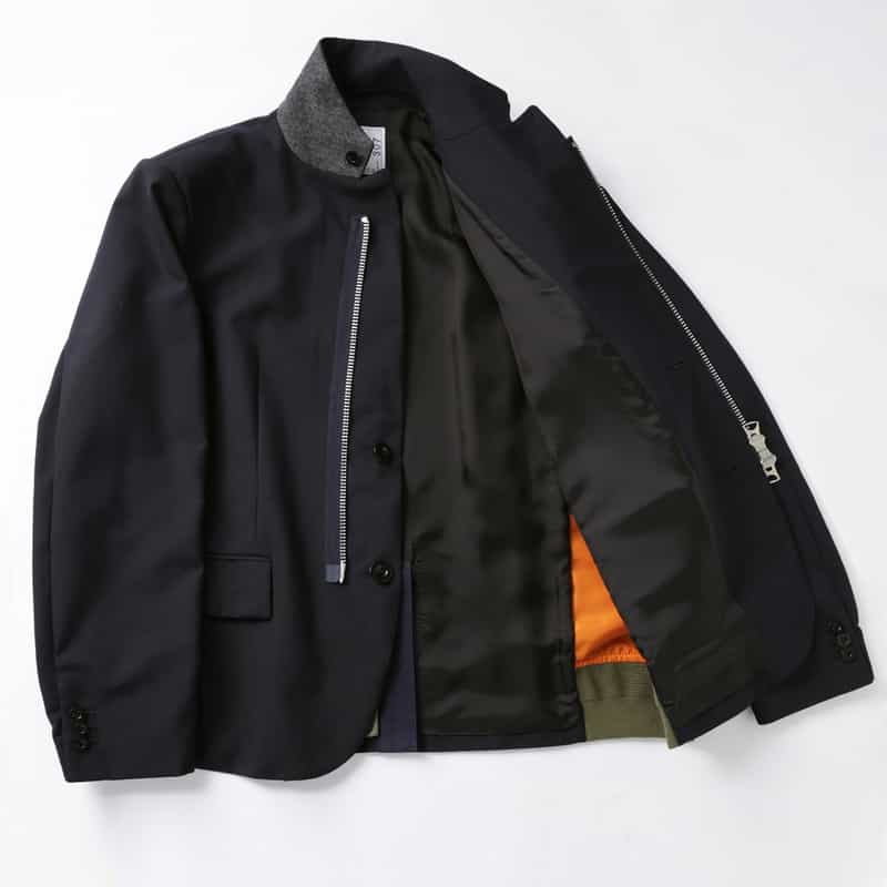 SACAI SACAI＜サカイ＞ コンビネーション スーチングジャケット NAVY