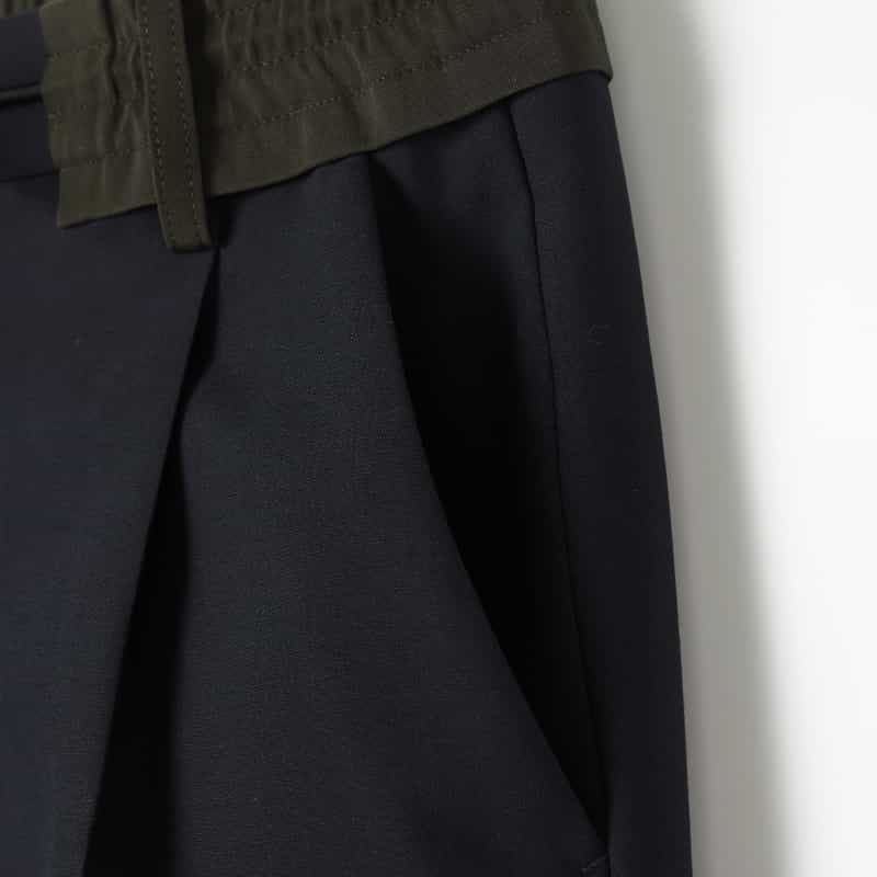 SACAI SACAI＜サカイ＞ スーチングイージーパンツ NAVY