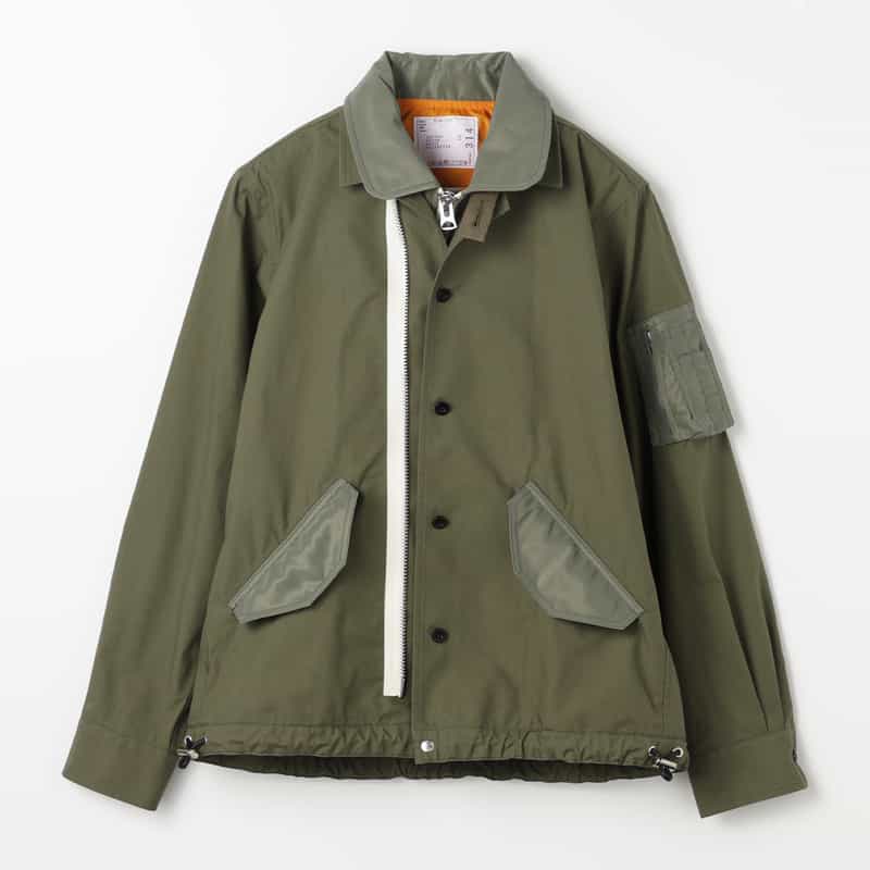 SACAI SACAI＜サカイ＞ コンビネーション オックスフォードブルゾン KHAKI