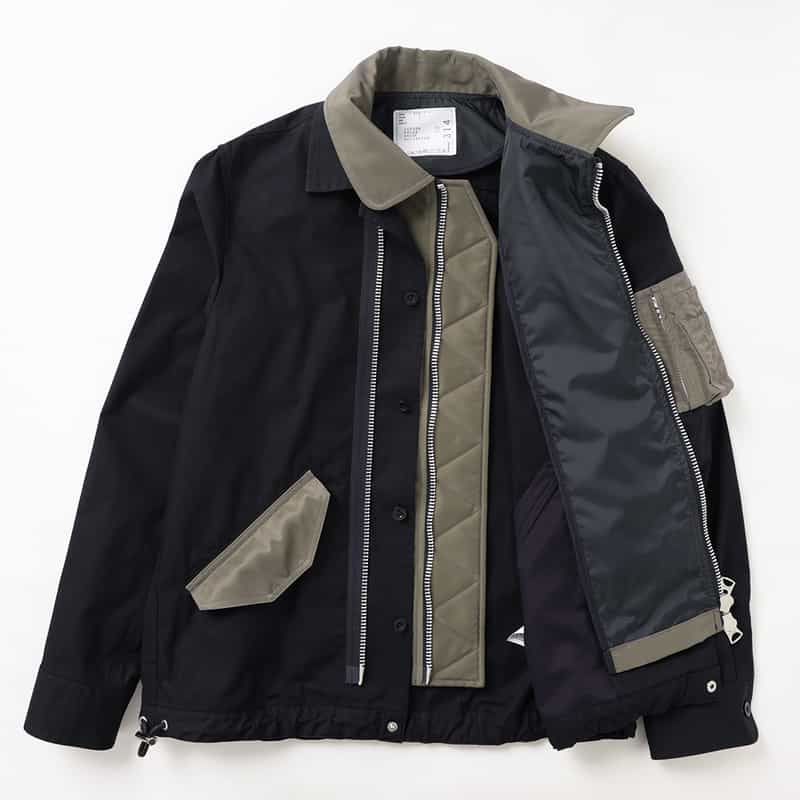 SACAI SACAI＜サカイ＞ コンビネーション オックスフォードブルゾン NAVY