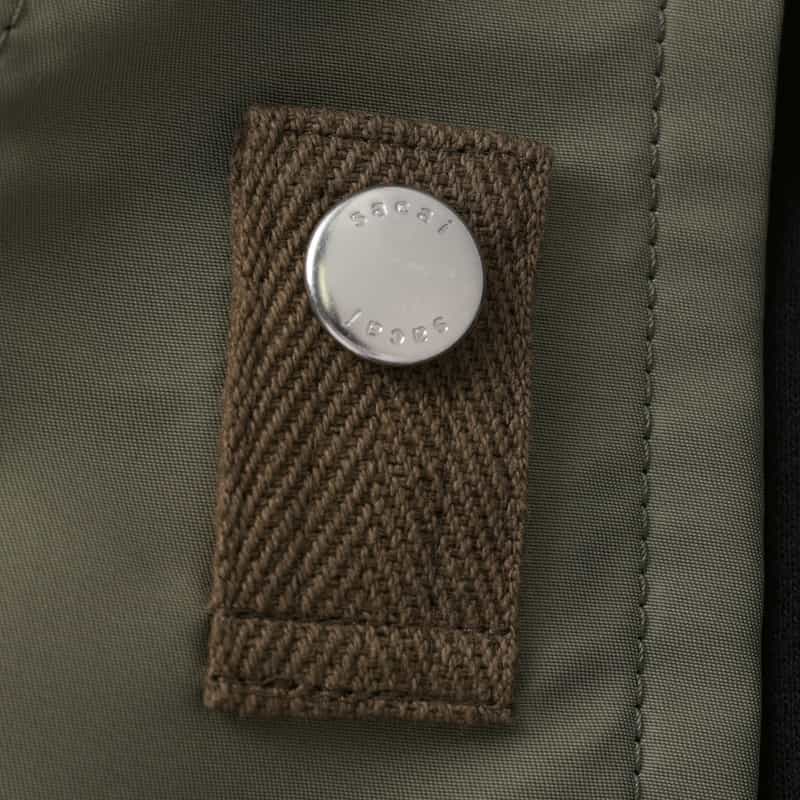 SACAI SACAI＜サカイ＞ コンビネーション ジップアップパーカー NAVY