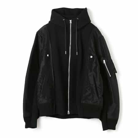 SACAI＜サカイ＞ コンビネーション ジップアップパーカー