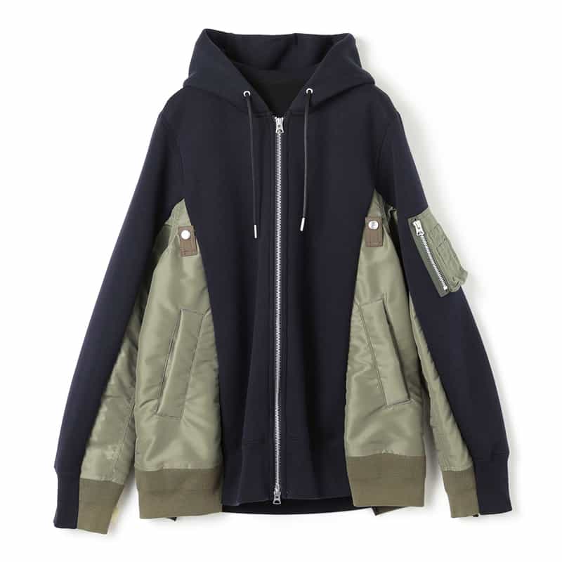 SACAI＜サカイ＞ コンビネーション スウェットパーカー