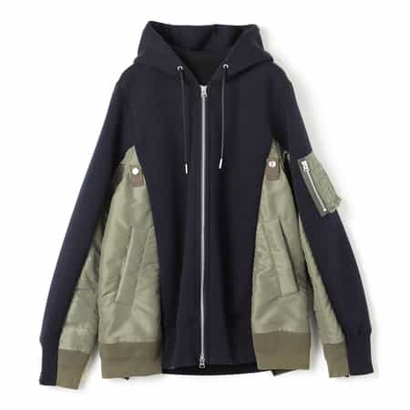 SACAI＜サカイ＞ コンビネーション スウェットパーカー