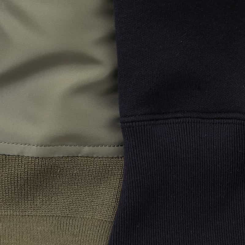 SACAI SACAI＜サカイ＞ コンビネーション スウェットパーカー NAVY