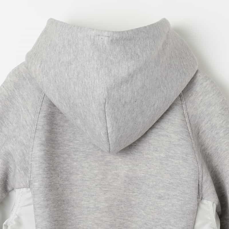 SACAI SACAI＜サカイ＞ コンビネーション スウェットパーカー LIGHT GRAY