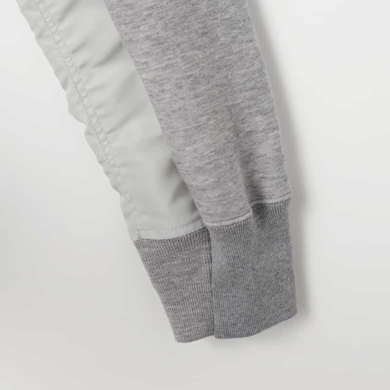SACAI SACAI＜サカイ＞ コンビネーション スウェットパーカー LIGHT GRAY