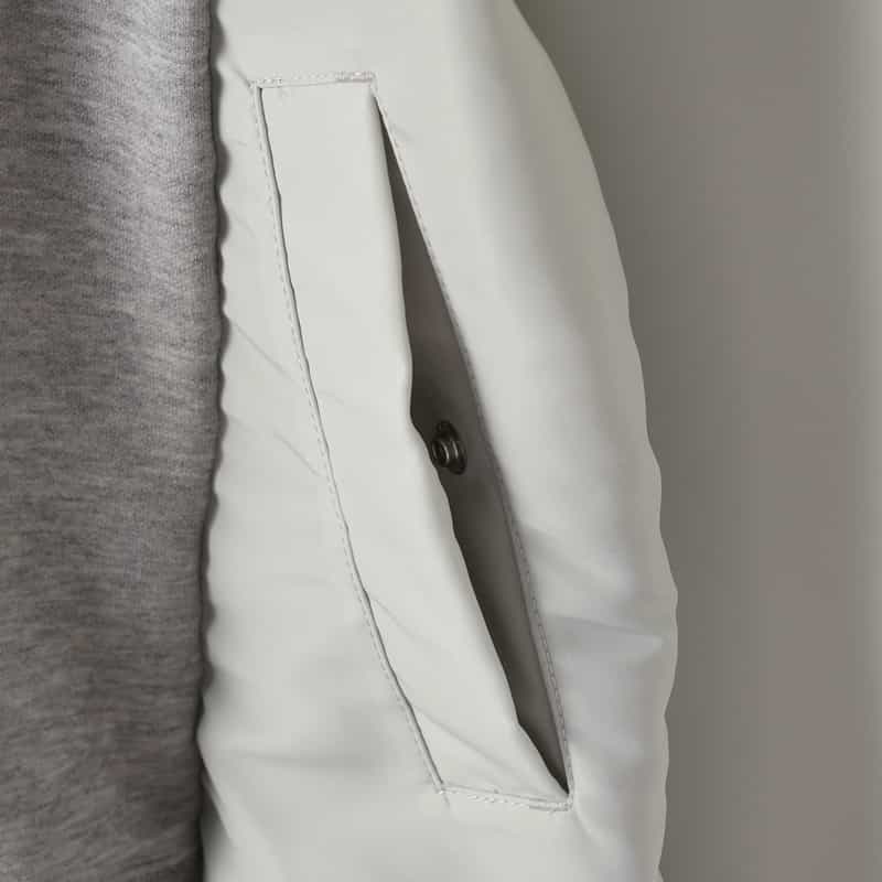 SACAI SACAI＜サカイ＞ コンビネーション スウェットパーカー LIGHT GRAY