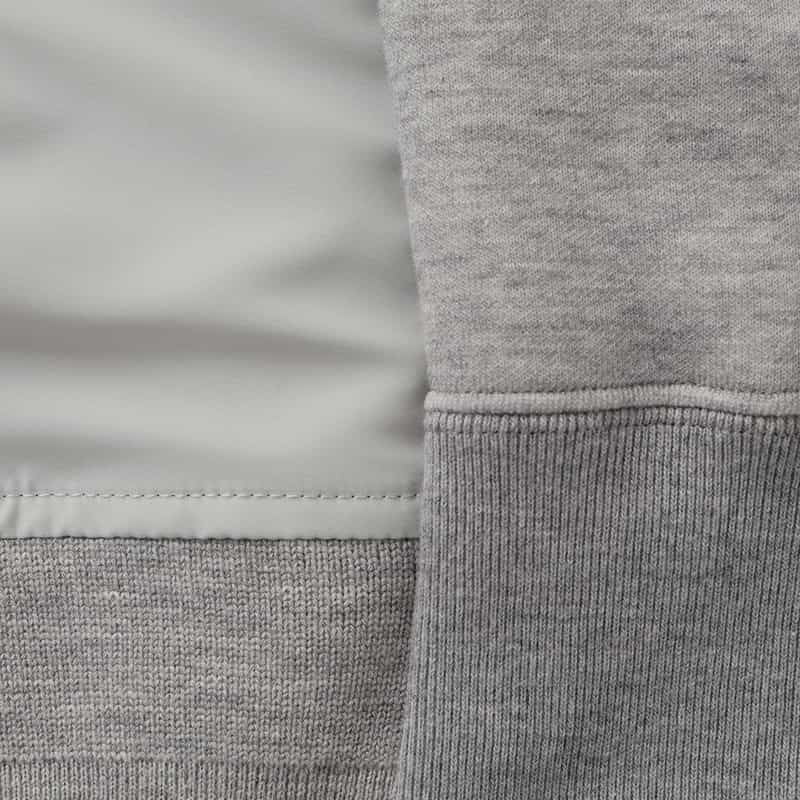 SACAI SACAI＜サカイ＞ コンビネーション スウェットパーカー LIGHT GRAY