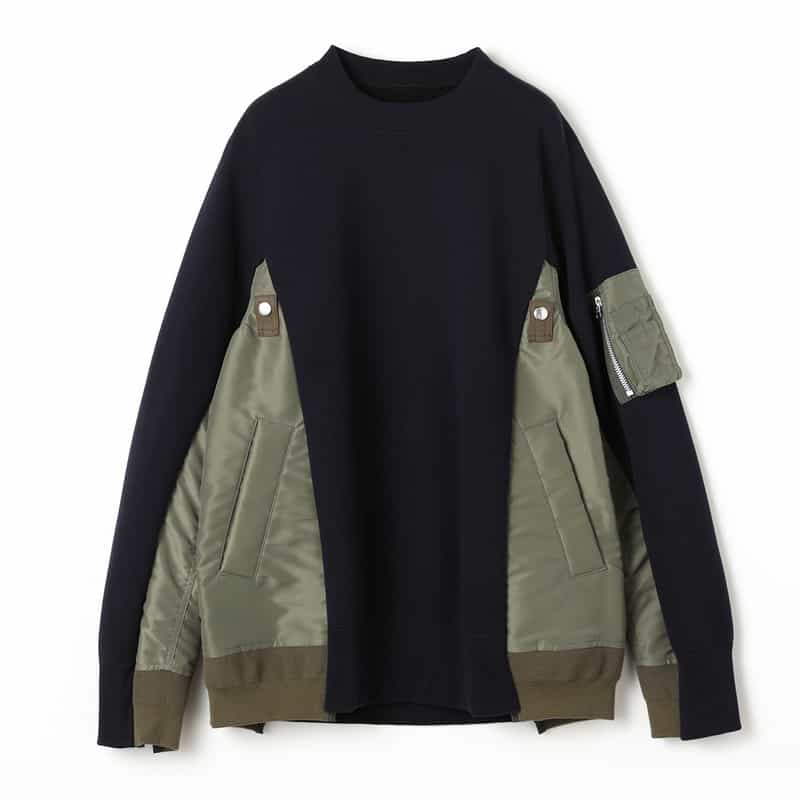 SACAI＜サカイ＞ コンビネーション スウェットプルオーバー