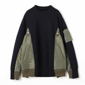SACAI＜サカイ＞ コンビネーション スウェットプルオーバー