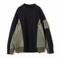 SACAI＜サカイ＞ コンビネーション スウェットプルオーバー
