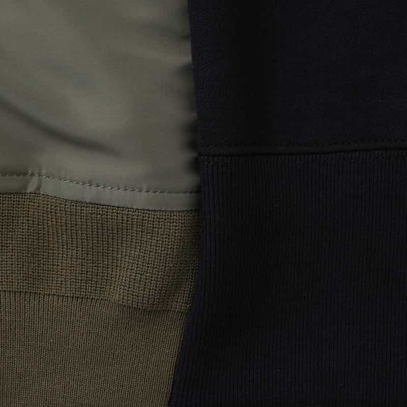 SACAI SACAI＜サカイ＞ コンビネーション スウェットプルオーバー NAVY