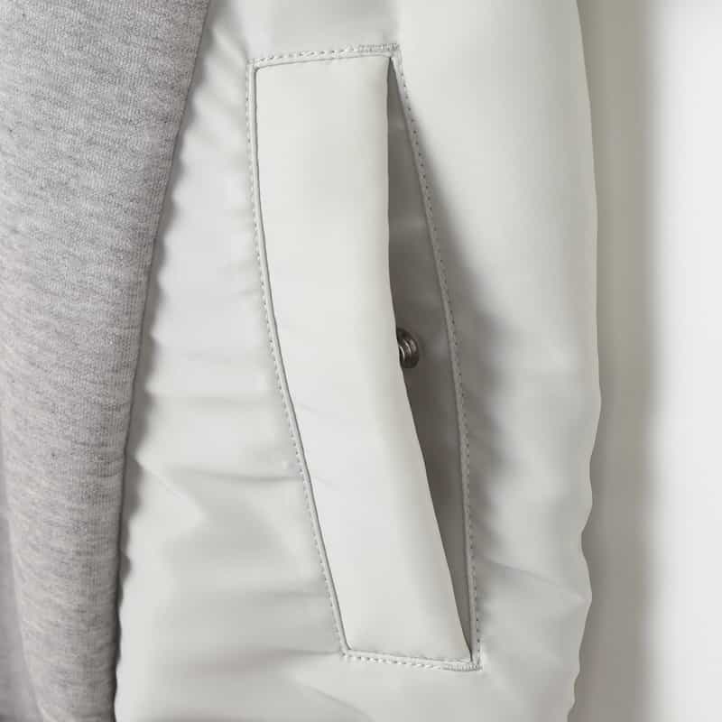 SACAI SACAI＜サカイ＞ コンビネーション スウェットプルオーバー LIGHT GRAY