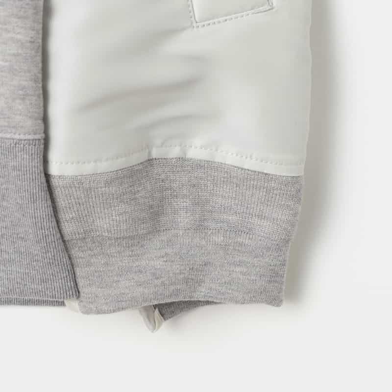 SACAI SACAI＜サカイ＞ コンビネーション スウェットプルオーバー LIGHT GRAY