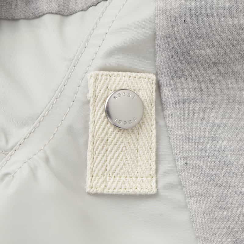 SACAI SACAI＜サカイ＞ コンビネーション スウェットプルオーバー LIGHT GRAY