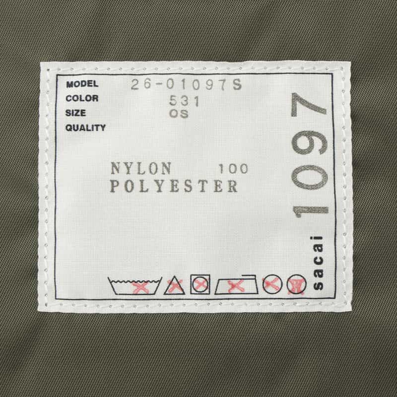 SACAI SACAI＜サカイ＞ ナイロントートバッグ KHAKI