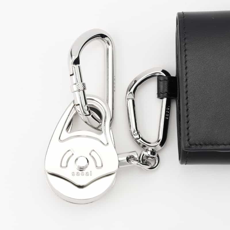 SACAI SACAI＜サカイ＞ リールカラビナ付きミニウォレット BLACK