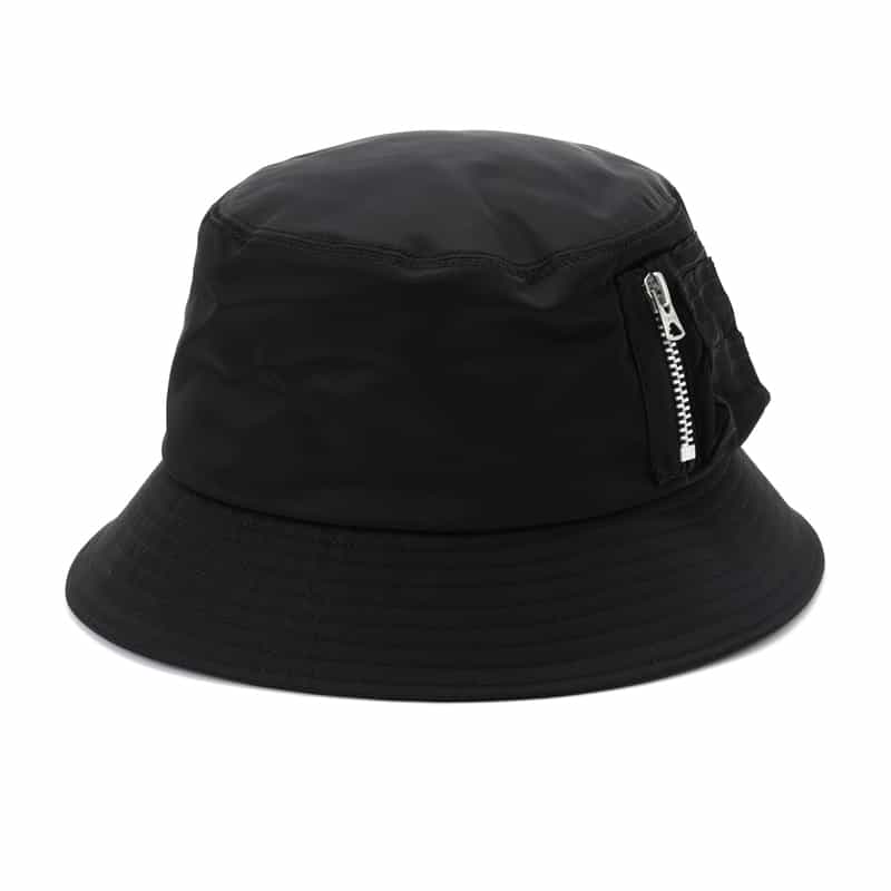SACAI SACAI＜サカイ＞ ナイロン素材バケットハット BLACK
