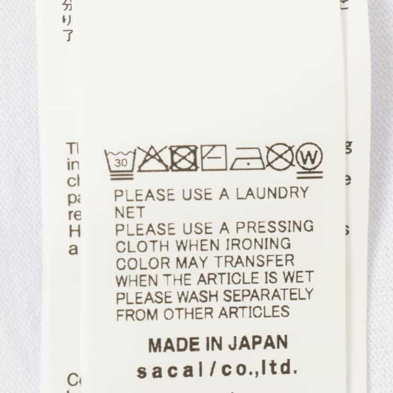 SACAI SACAI＜サカイ＞ グラフィックTシャツ（メンズ） WHITE