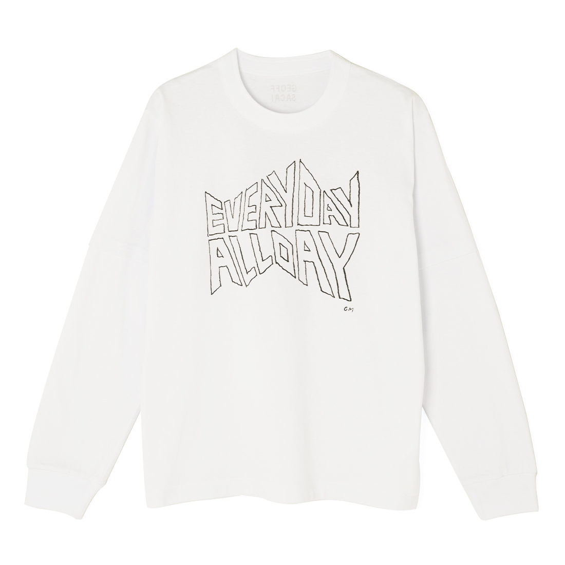 SACAI＜サカイ＞ グラフィックロングスリーブカットソー