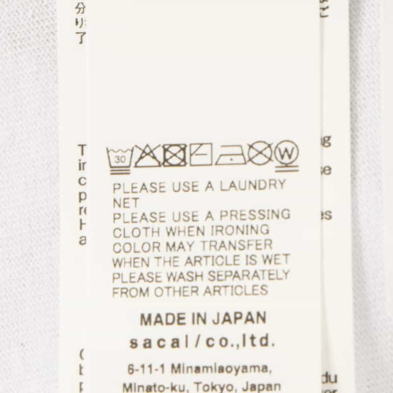 SACAI SACAI＜サカイ＞ グラフィックTシャツ（メンズ） WHITE
