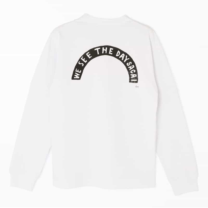 SACAI SACAI＜サカイ＞ グラフィックロングスリーブカットソー WHITE