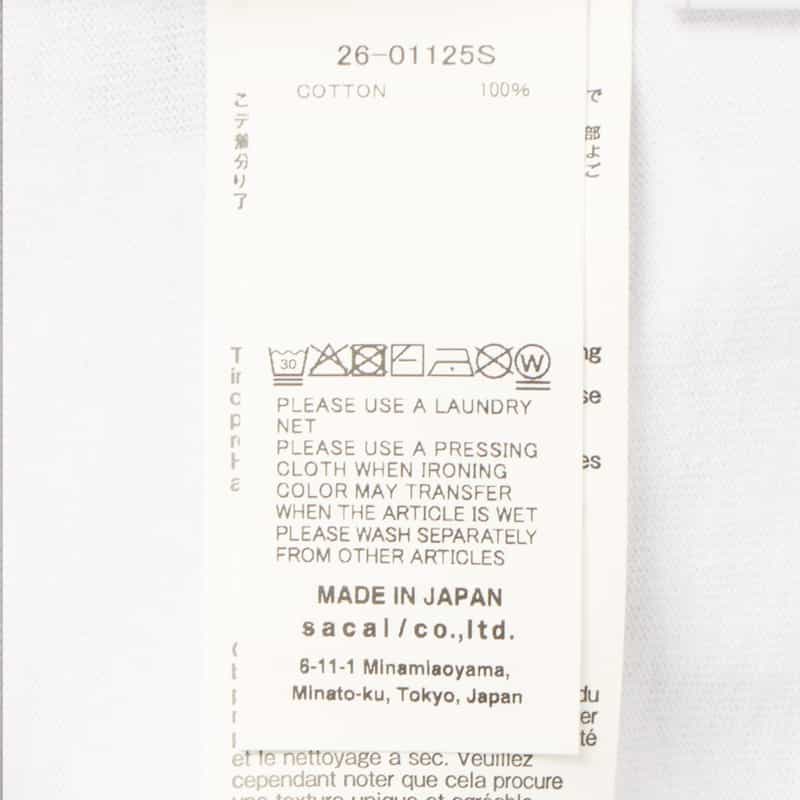 SACAI SACAI＜サカイ＞ グラフィックロングスリーブカットソー WHITE