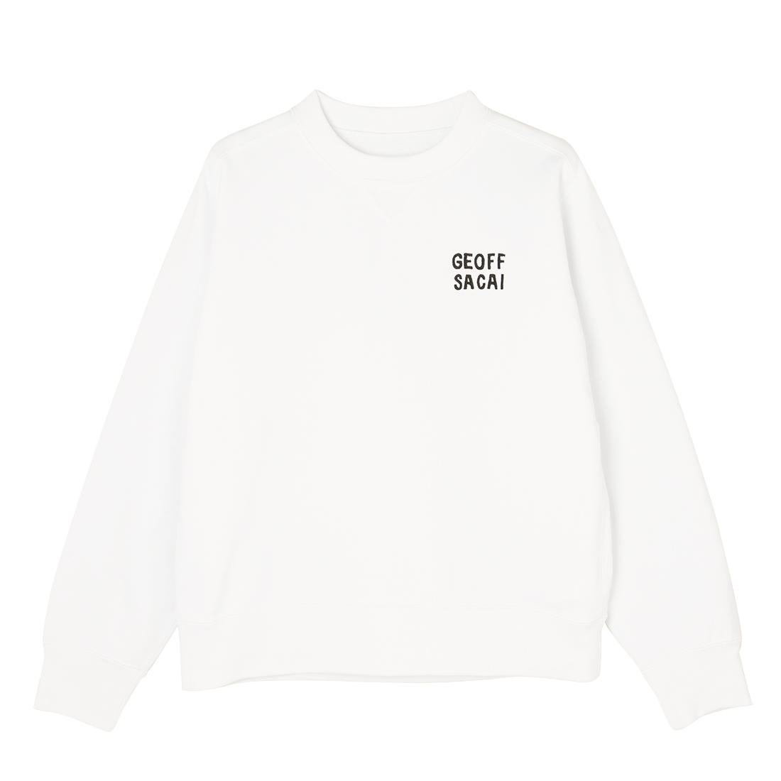 SACAI＜サカイ＞ ロゴ入りスウェットプルオーバー