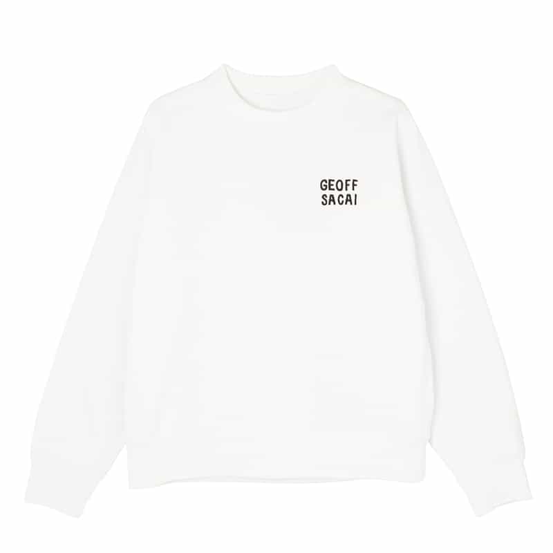 SACAI＜サカイ＞ ロゴ入りスウェットプルオーバー