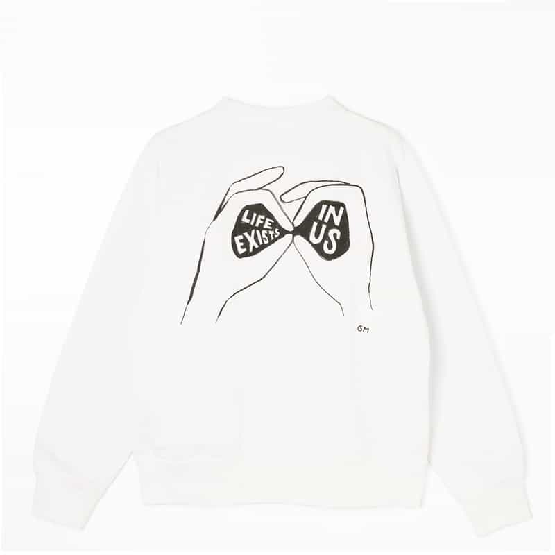 SACAI SACAI＜サカイ＞ ロゴ入りスウェットプルオーバー WHITE