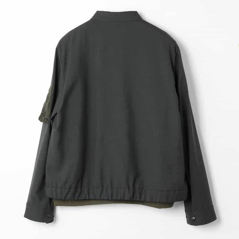 SACAI SACAI＜サカイ＞ コンビネーション ツイルブルゾン GRAY