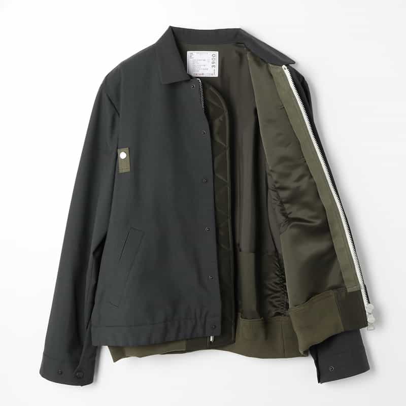 SACAI SACAI＜サカイ＞ コンビネーション ツイルブルゾン GRAY