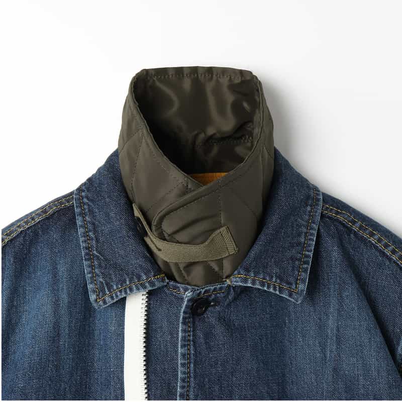 SACAI SACAI＜サカイ＞ コンビネーション デニムブルゾン BLUE