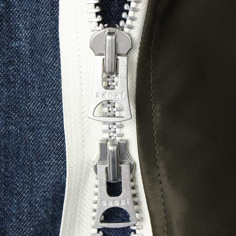 SACAI SACAI＜サカイ＞ コンビネーション デニムブルゾン BLUE
