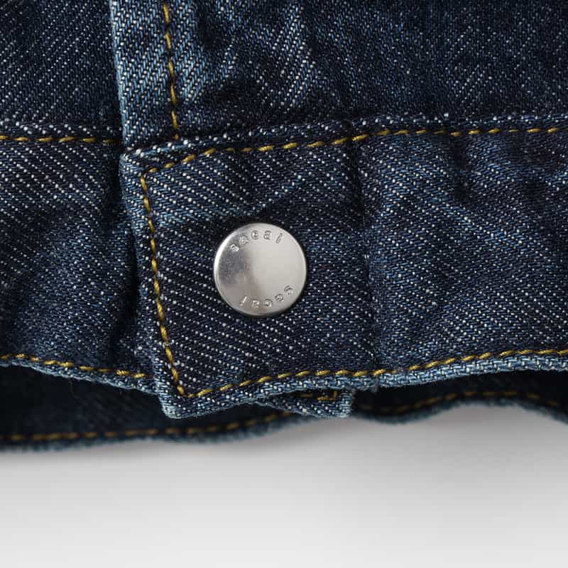 SACAI SACAI＜サカイ＞ コンビネーション デニムブルゾン BLUE