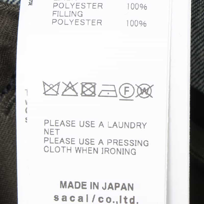 SACAI SACAI＜サカイ＞ コンビネーション デニムブルゾン BLUE