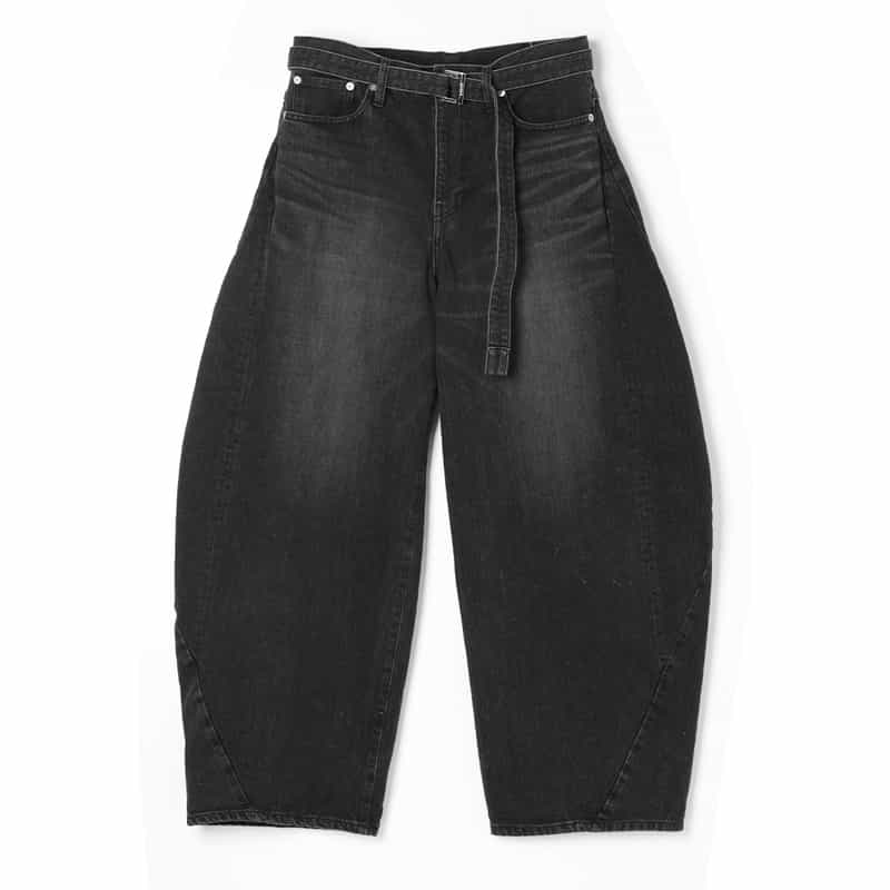 SACAI＜サカイ＞ ベルト付きデニムパンツ