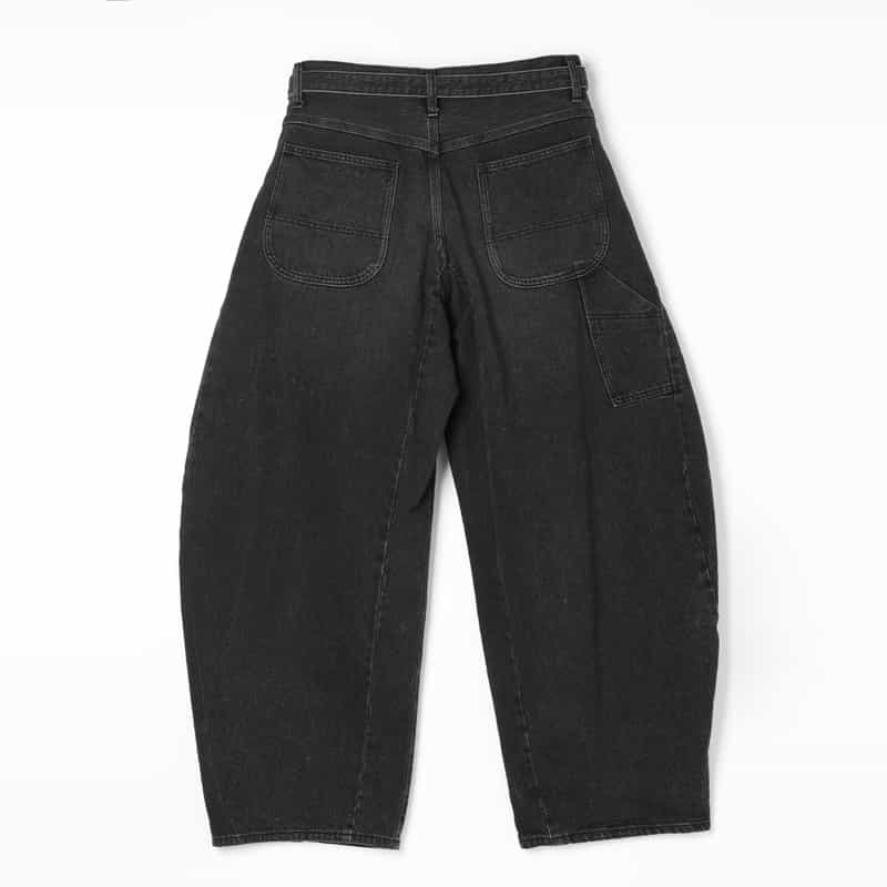 SACAI SACAI＜サカイ＞ ベルト付きデニムパンツ BLACK