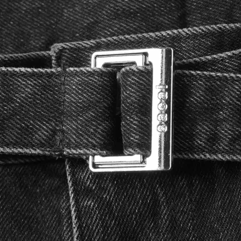 SACAI SACAI＜サカイ＞ ベルト付きデニムパンツ BLACK