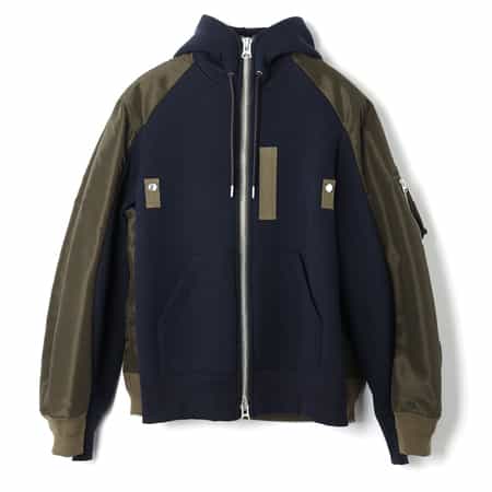 SACAI＜サカイ＞ コンビネーション スウェットパーカー（メンズ）