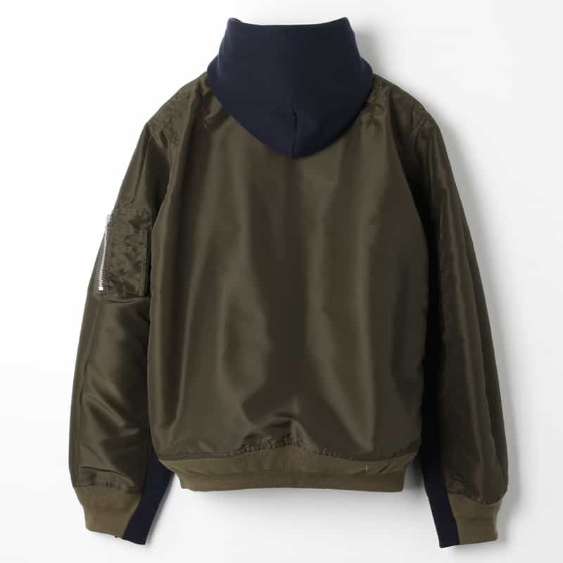 SACAI SACAI＜サカイ＞ コンビネーション スウェットパーカー（メンズ） NAVY