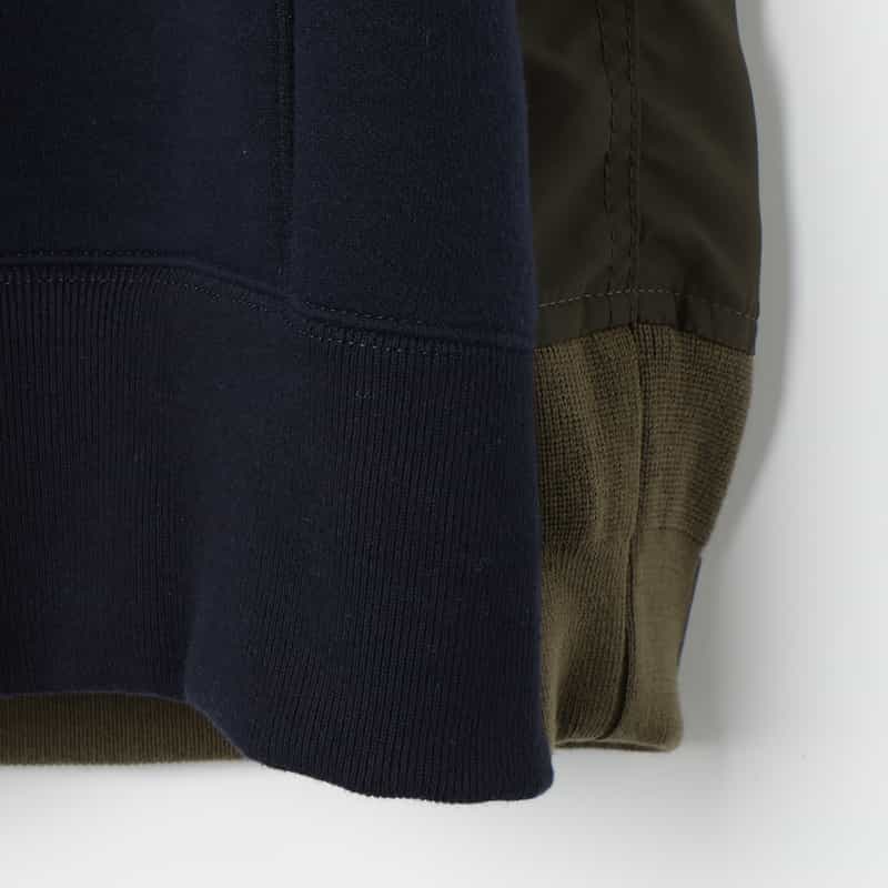 SACAI SACAI＜サカイ＞ コンビネーション スウェットパーカー（メンズ） NAVY