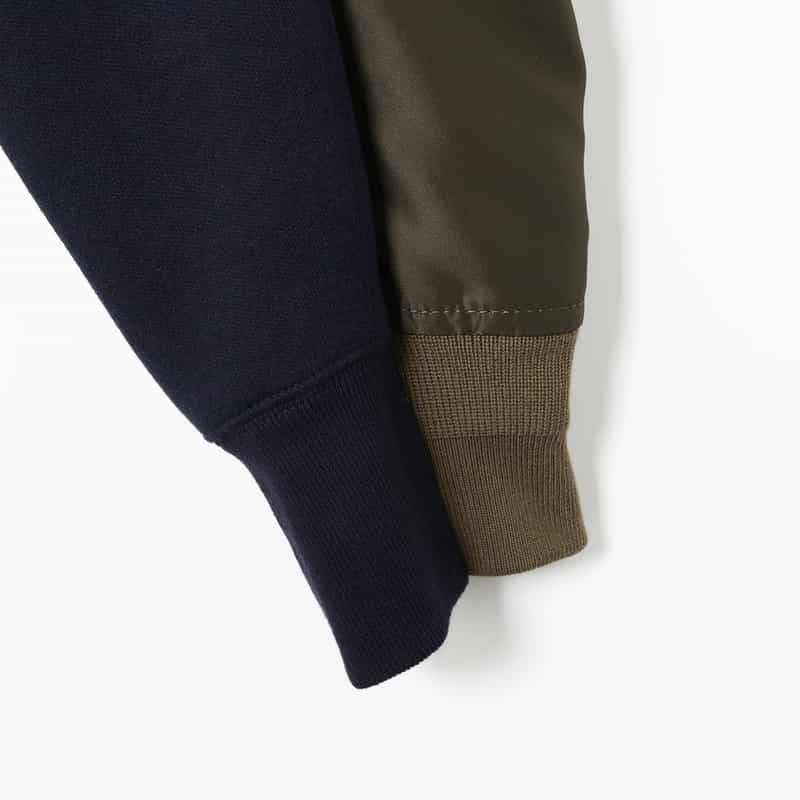 SACAI SACAI＜サカイ＞ コンビネーション スウェットプルオーバー NAVY