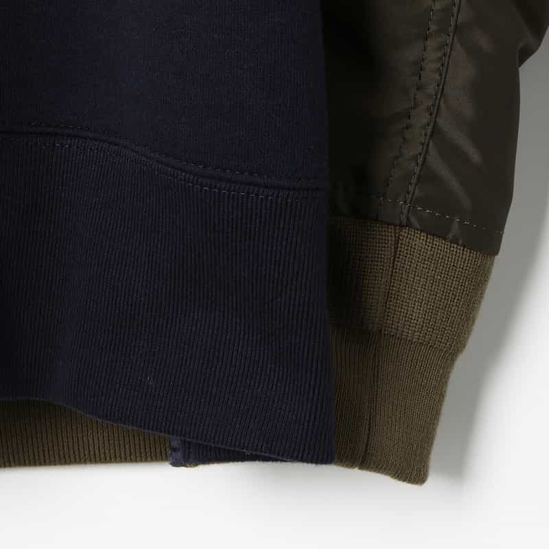 SACAI SACAI＜サカイ＞ コンビネーション スウェットプルオーバー NAVY