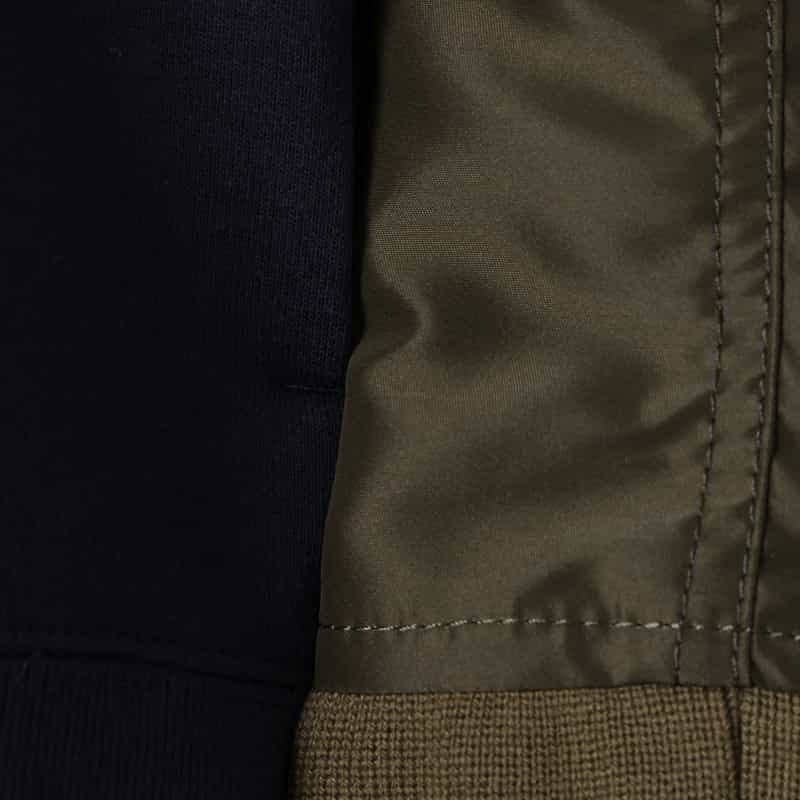 SACAI SACAI＜サカイ＞ コンビネーション スウェットプルオーバー NAVY