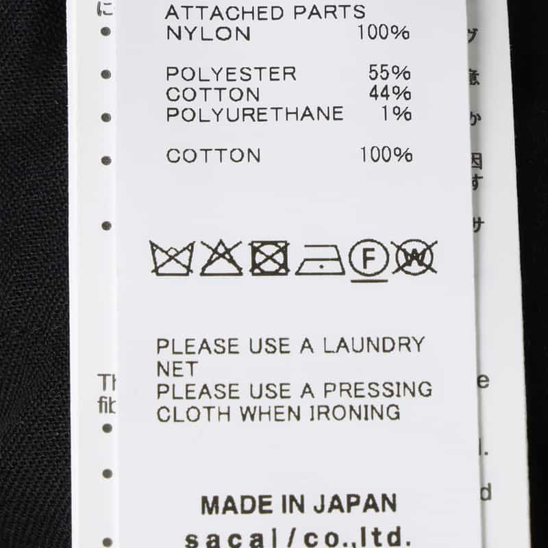 SACAI SACAI＜サカイ＞ コンビネーション スウェットプルオーバー NAVY