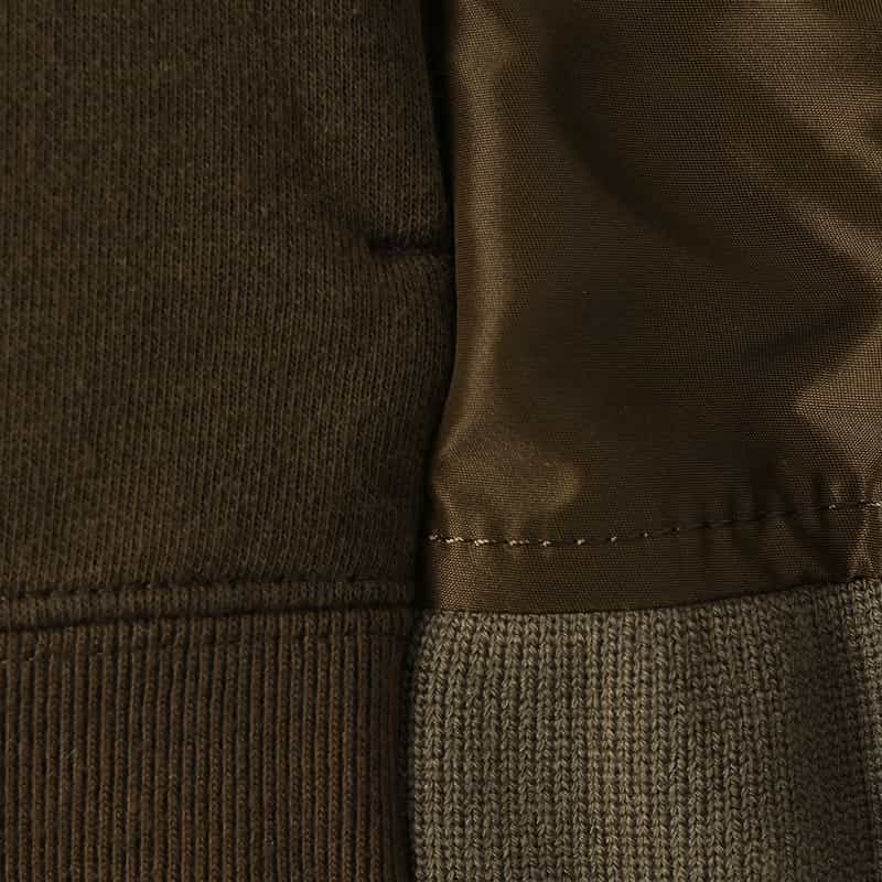 SACAI SACAI＜サカイ＞ コンビネーション スウェットプルオーバー BROWN