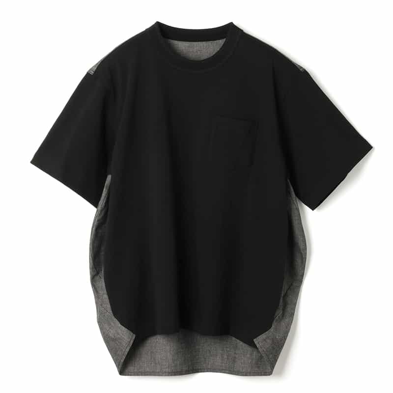SACAI SACAI＜サカイ＞ コンビネーションカットソー BLACK